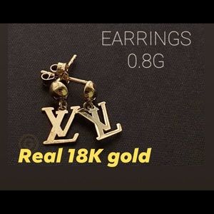 SOLD New Real 18K gold LV Design.